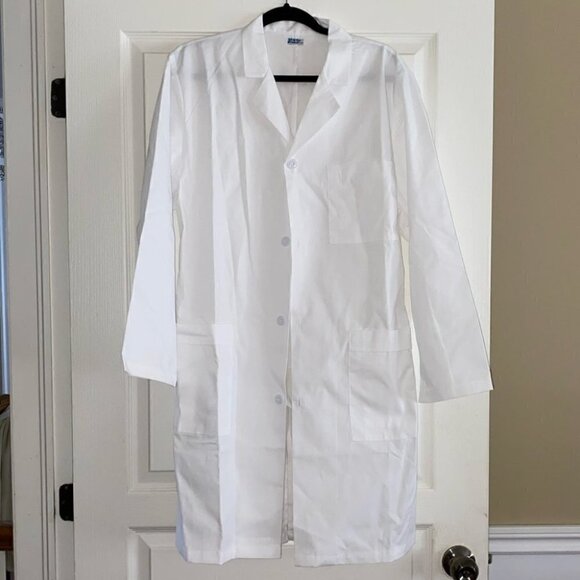 UNISEX White Lab Coat For Men And Women - Picture 3 of 13